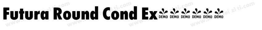 Futura Round Cond Ex字体转换